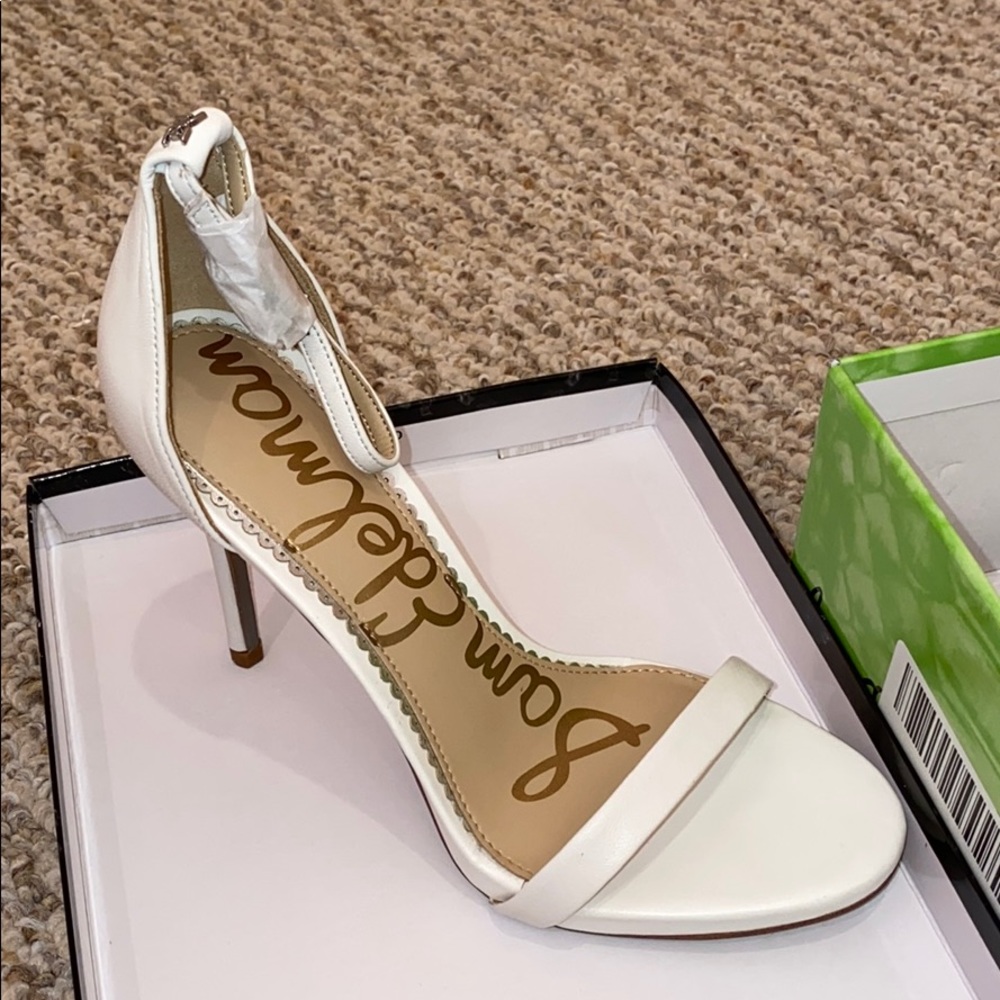 Sam Edelman Arielle Sandal Heel White 7 NTW